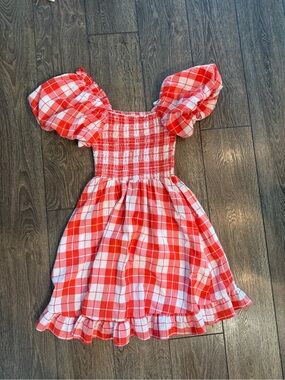 Show me your Mimi Red Plaid Puff-Sleeve Sundress